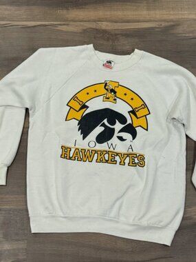 Vintage University of Iowa Hawkeyes Crewneck Sweatshirt Men’s Size Large
